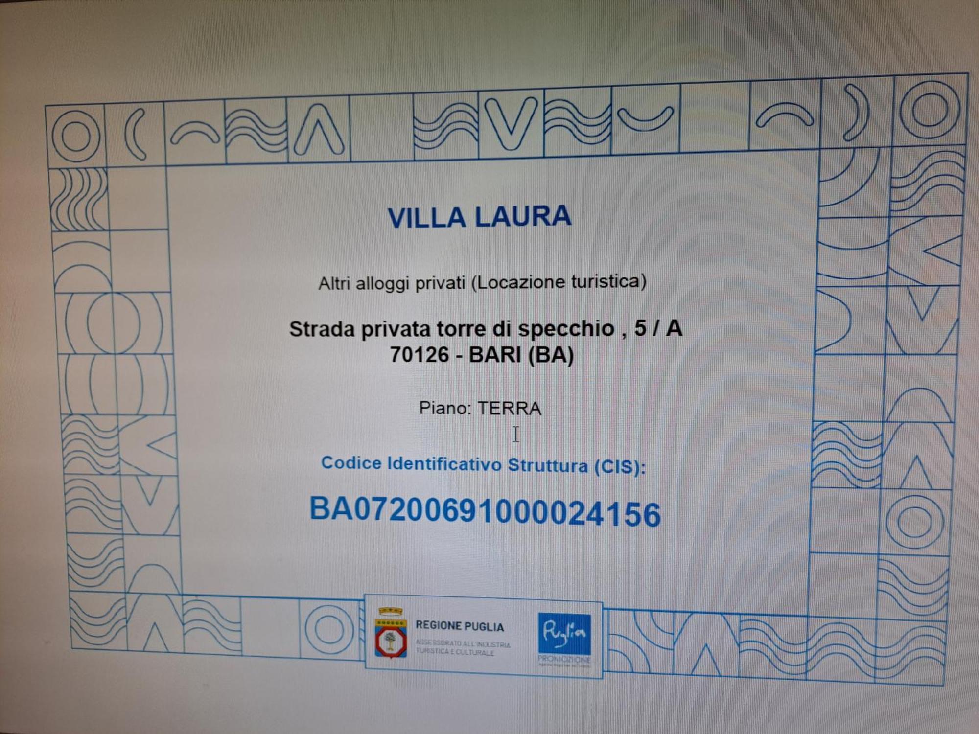 Villa Laura Bari Eksteriør bilde